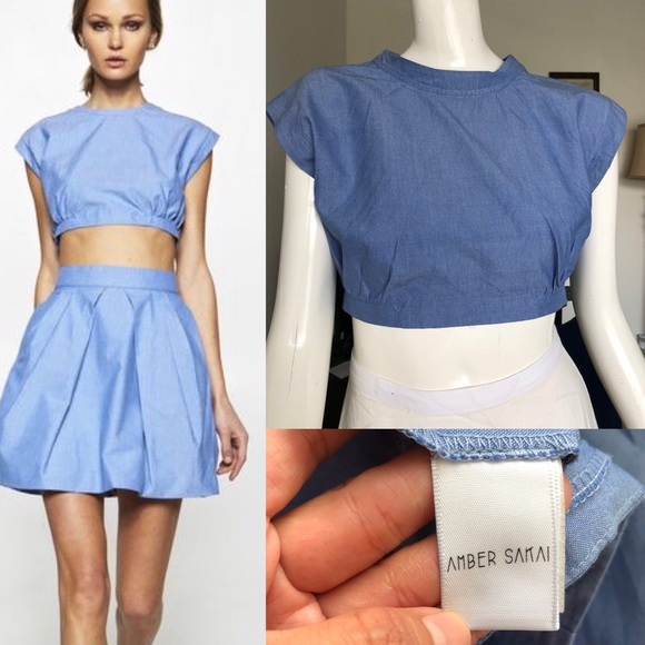 AMBER SAKAI Crop Top - SUPER CUTE! - Picture 1 of 15